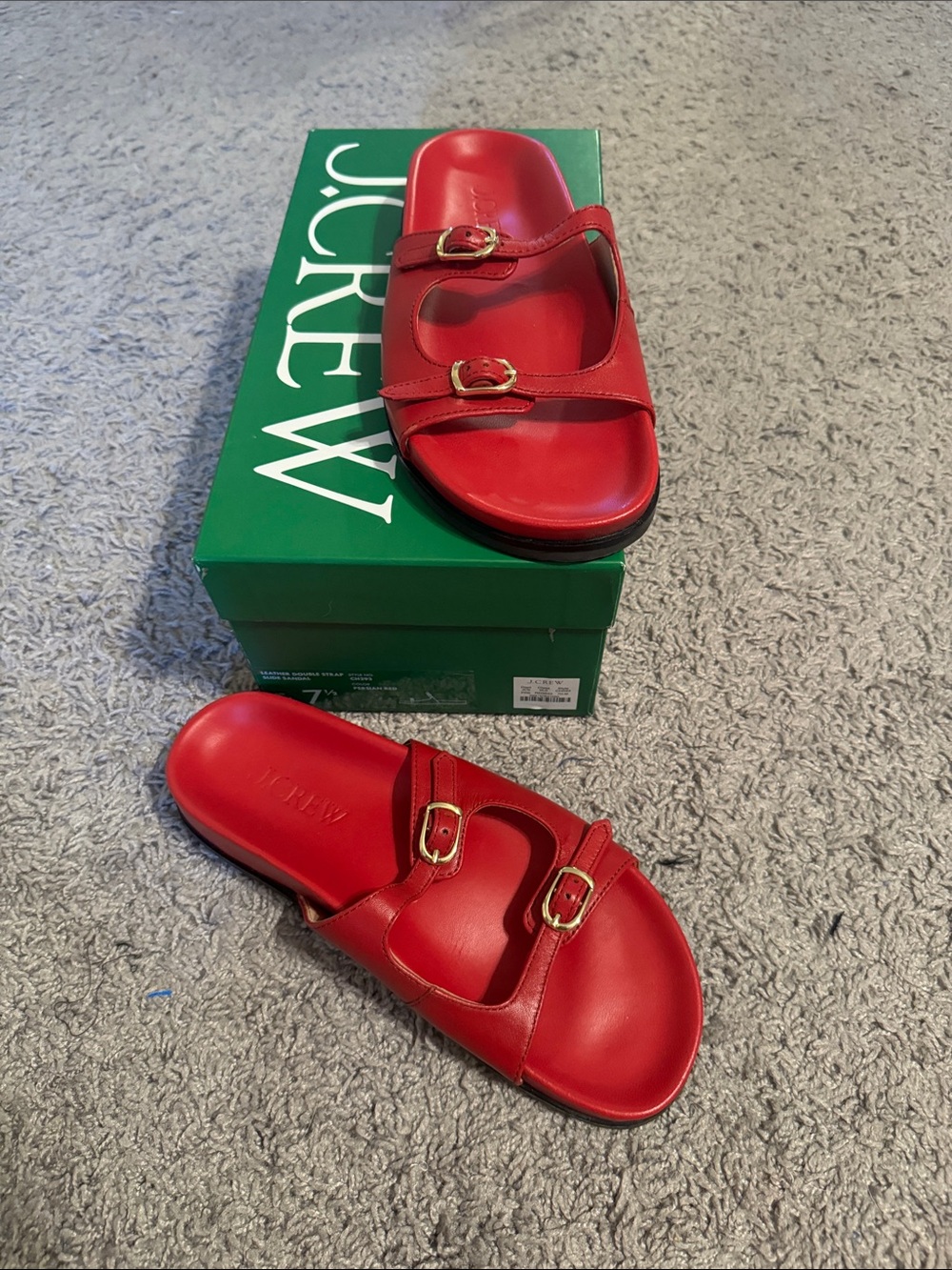 Colbie buckle sandals in leather